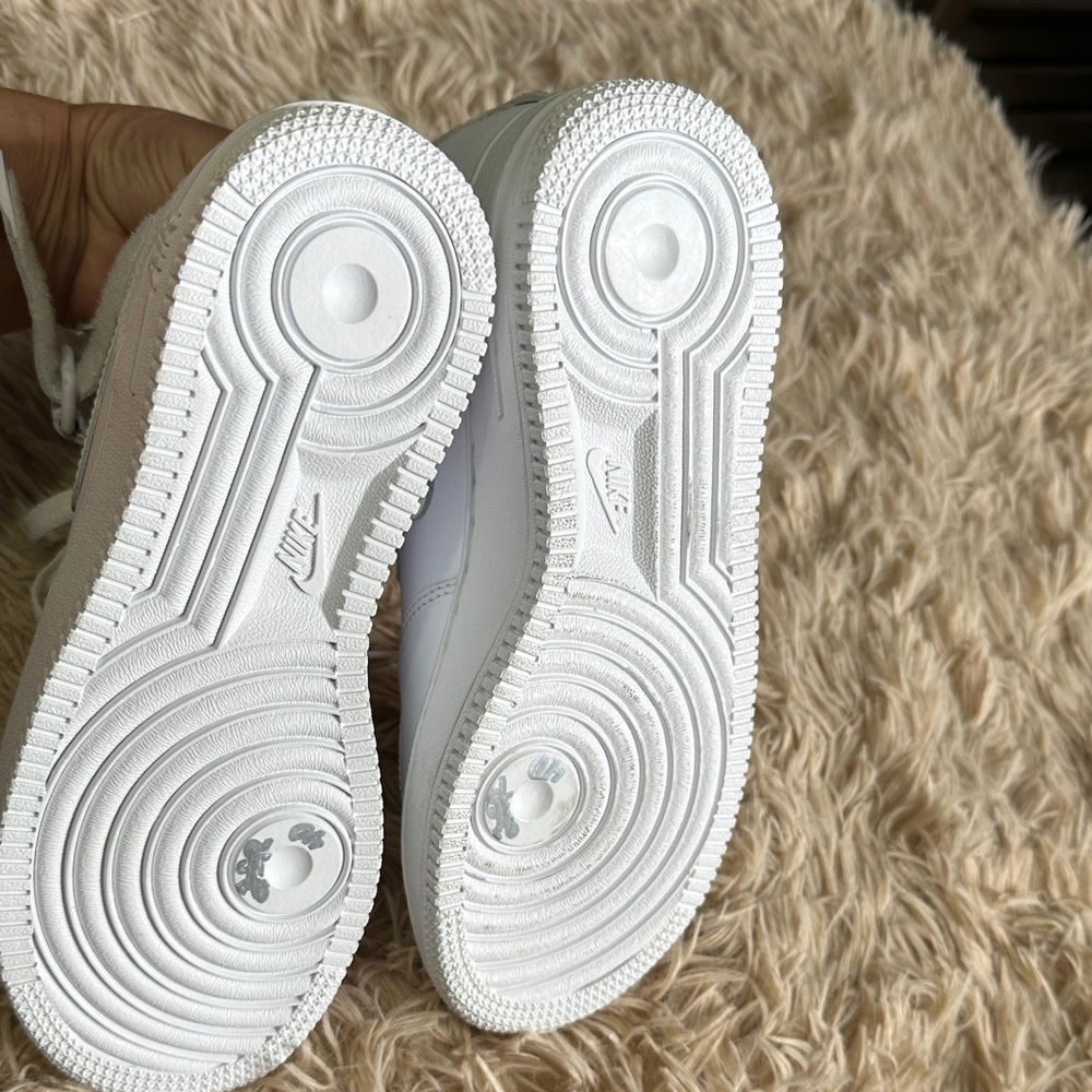 Nike AF1 White High-Top Sneakers with Strap - Picture 7 of 16